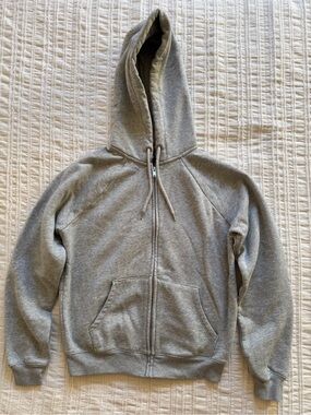 NWOT Gap VintageSoft Zip Up Hoodie Women’s Heather Gray